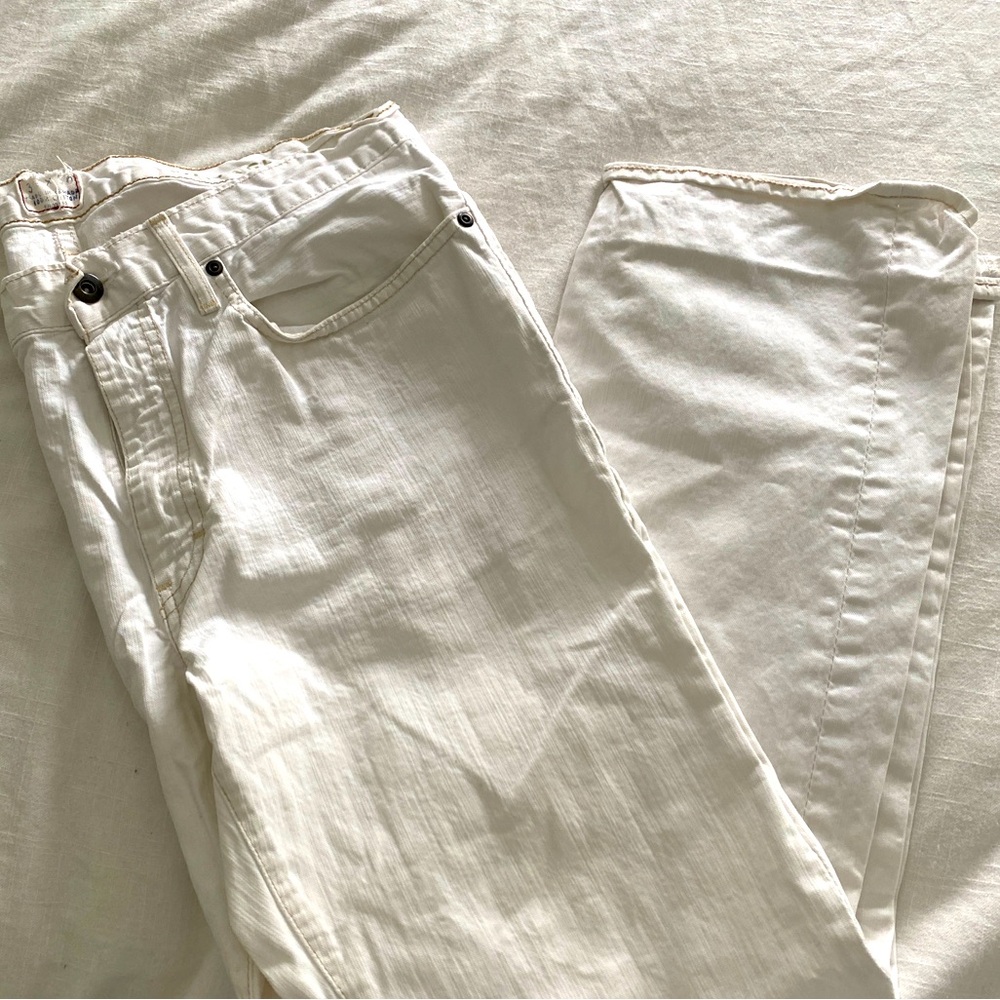 J. Crew Vintage Slim white denim jeans men’s 34x30